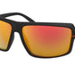 Michael Kors CARSON MK2114 Rectangle Sunglasses  33326Q-MATTE BLACK 66-14-125 - Color Map black
