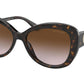 Michael Kors POSITANO MK2120 Butterfly Sunglasses  300613-DARK TORTOISE 56-16-140 - Color Map havana