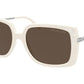 Michael Kors ROCHELLE MK2131 Square Sunglasses  334273-BONE 56-17-140 - Color Map ivory