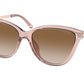 Michael Kors TULUM MK2139U Cat Eye Sunglasses  317513-PINK TRANSPARENT 54-16-140 - Color Map pink