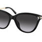 Michael Kors TULUM MK2139U Cat Eye Sunglasses  33328G-BLACK 54-16-140 - Color Map black