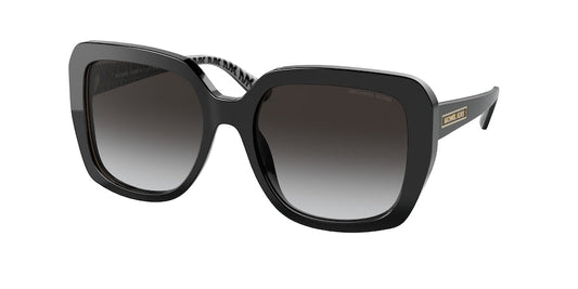Michael Kors MANHASSET MK2140F Square Sunglasses  30058G-BLACK 57-18-140 - Color Map black