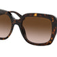 Michael Kors MANHASSET MK2140F Square Sunglasses  300613-DARK TORTOISE 57-18-140 - Color Map havana