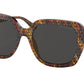 Michael Kors MANHASSET MK2140 Square Sunglasses  366787-MK LOGO PRINT TORTOISE 55-18-140 - Color Map havana
