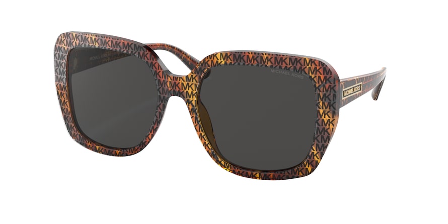 Michael Kors MANHASSET MK2140 Square Sunglasses  366787-MK LOGO PRINT TORTOISE 55-18-140 - Color Map havana