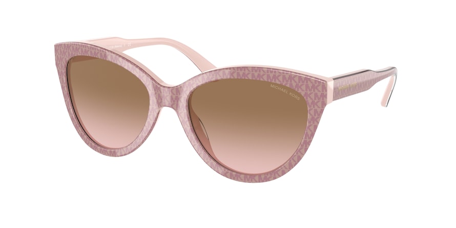 Michael Kors MAKENA MK2158 Cat Eye Sunglasses  310511-MK SIGNATURE PVC BALLET PINK 55-18-140 - Color Map pink