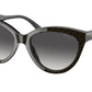 Michael Kors MAKENA MK2158 Cat Eye Sunglasses  35658G-MK SIGNATURE PVC CHOCOLATE 55-18-140 - Color Map brown