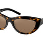 Michael Kors RIO MK2160 Cat Eye Sunglasses  30067P-DARK TORTOISE 54-18-140 - Color Map havana
