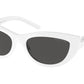 Michael Kors RIO MK2160 Cat Eye Sunglasses  310087-OPTIC WHITE 54-18-140 - Color Map white