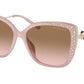 Michael Kors EAST HAMPTON MK2161BU Butterfly Sunglasses  310911-SOLID DUSTY ROSE 56-16-142 - Color Map pink