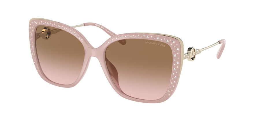 Michael Kors EAST HAMPTON MK2161BU Butterfly Sunglasses  310911-SOLID DUSTY ROSE 56-16-142 - Color Map pink