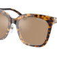 Michael Kors SAN MARINO MK2163F Square Sunglasses  31027P-DARK TORTOISE/CLEAR 55-19-145 - Color Map havana