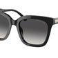 Michael Kors SAN MARINO MK2163 Square Sunglasses  30058G-BLACK 52-19-140 - Color Map black