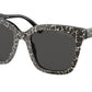 Michael Kors SAN MARINO MK2163 Square Sunglasses  391687-GREY AND BLACK LEOPARD 52-19-140 - Color Map multi