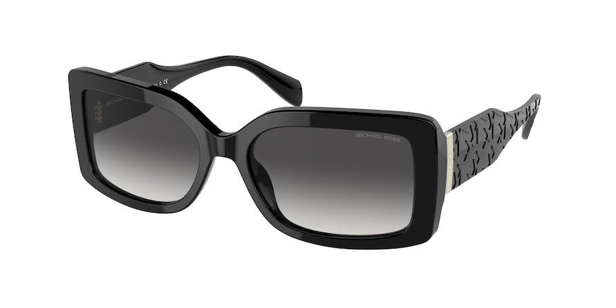 Michael Kors CORFU MK2165 Rectangle Sunglasses  30058G-BLACK 56-17-140 - Color Map black