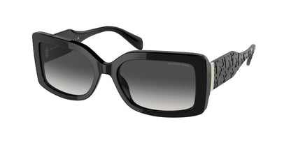 Michael Kors CORFU MK2165 Rectangle Sunglasses  30058G-BLACK 56-17-140 - Color Map black