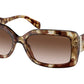 Michael Kors CORFU MK2165 Rectangle Sunglasses  302813-JET SET TORTOISE 56-17-140 - Color Map havana