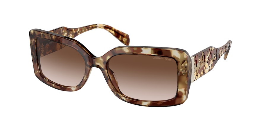 Michael Kors CORFU MK2165 Rectangle Sunglasses  302813-JET SET TORTOISE 56-17-140 - Color Map havana