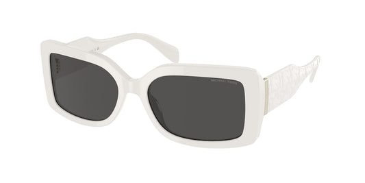 Michael Kors CORFU MK2165 Rectangle Sunglasses  310087-OPTIC WHITE 56-17-140 - Color Map white