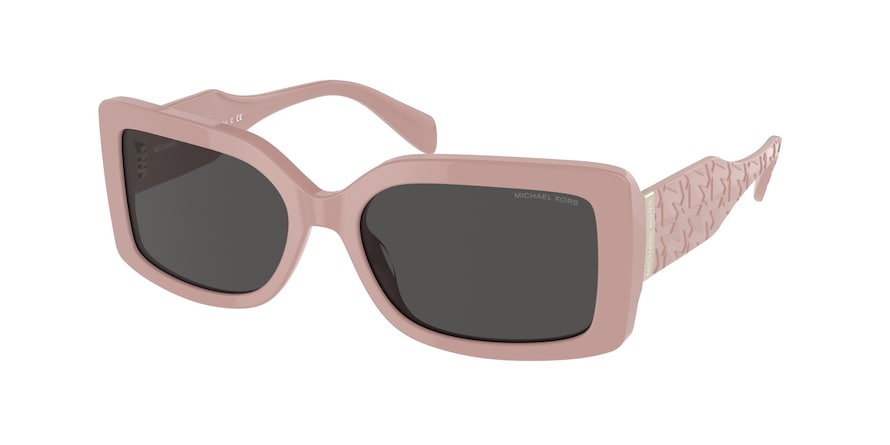 Michael Kors CORFU MK2165 Rectangle Sunglasses  310887-PINK SOLID 56-17-140 - Color Map pink