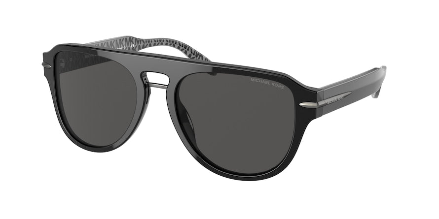 Michael Kors BURBANK MK2166 Pilot Sunglasses  300587-BLACK 56-19-145 - Color Map black