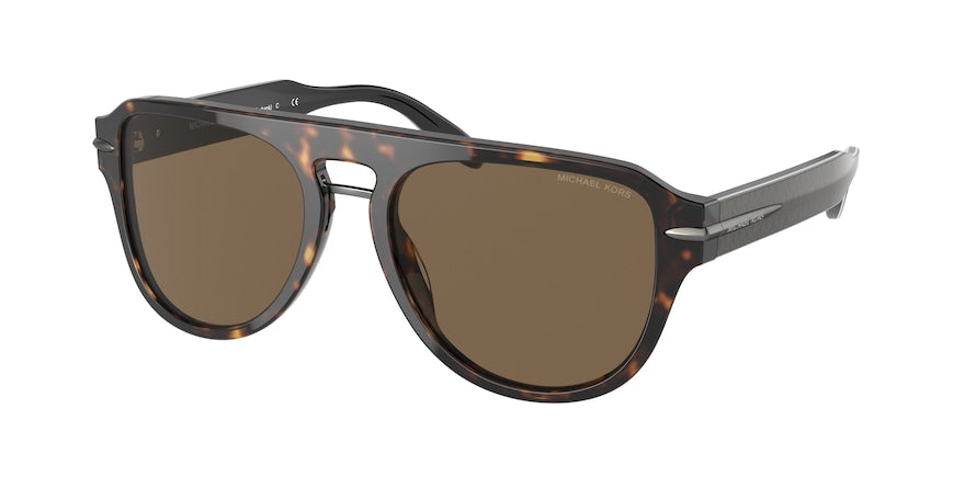 Michael Kors BURBANK MK2166 Pilot Sunglasses  300673-DARK TORTOISE 56-19-145 - Color Map havana
