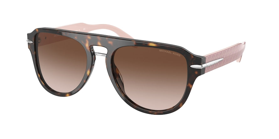 Michael Kors BURBANK MK2166 Pilot Sunglasses  300713-DARK TORTOISE 56-19-145 - Color Map havana