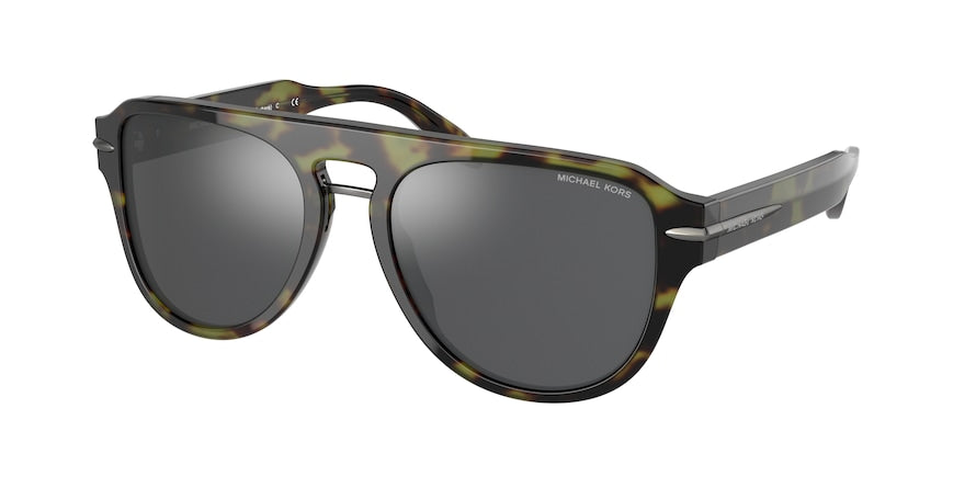 Michael Kors BURBANK MK2166 Pilot Sunglasses  37056G-OLIVE TORTOISE 56-19-145 - Color Map green