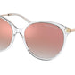 Michael Kors CRUZ BAY MK2168 Round Sunglasses  30156F-CLEAR 56-17-140 - Color Map clear