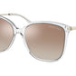Michael Kors AVELLINO MK2169 Square Sunglasses  30156K-CLEAR 56-16-140 - Color Map clear