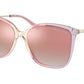 Michael Kors AVELLINO MK2169 Square Sunglasses  39056F-DUSTY CORAL 56-16-140 - Color Map multi