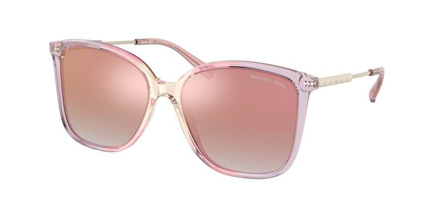 Michael Kors AVELLINO MK2169 Square Sunglasses  39056F-DUSTY CORAL 56-16-140 - Color Map multi
