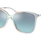 Michael Kors AVELLINO MK2169 Square Sunglasses  39067C-TURQUOISE TINT 56-16-140 - Color Map green