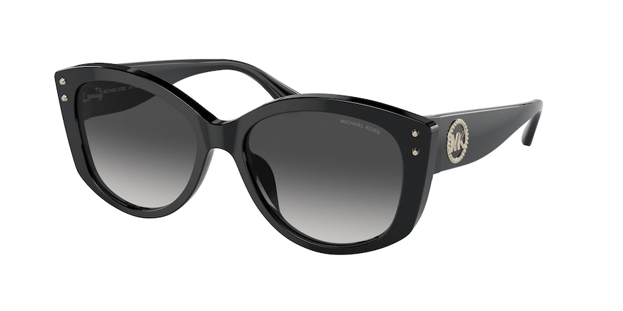 Michael Kors CHARLESTON MK2175U Irregular Sunglasses  30058G-BLACK BIO 54-16-140 - Color Map black