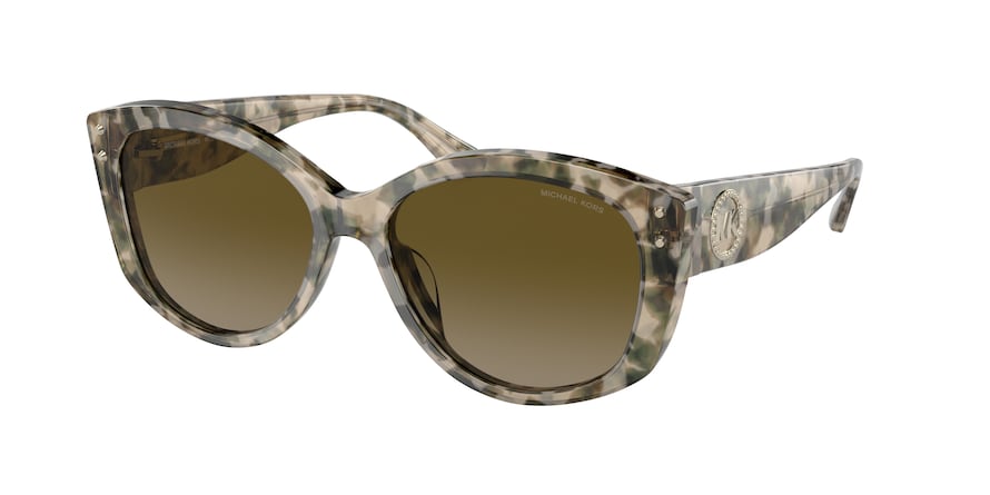 Michael Kors CHARLESTON MK2175U Irregular Sunglasses  392213-OLIVE TORTOISE BIO 54-16-140 - Color Map green