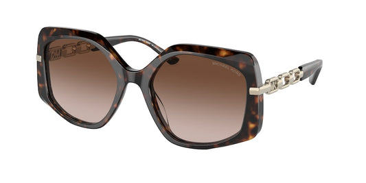 Michael Kors CHEYENNE MK2177 Irregular Sunglasses  300613-DARK TORTOISE 56-19-140 - Color Map havana