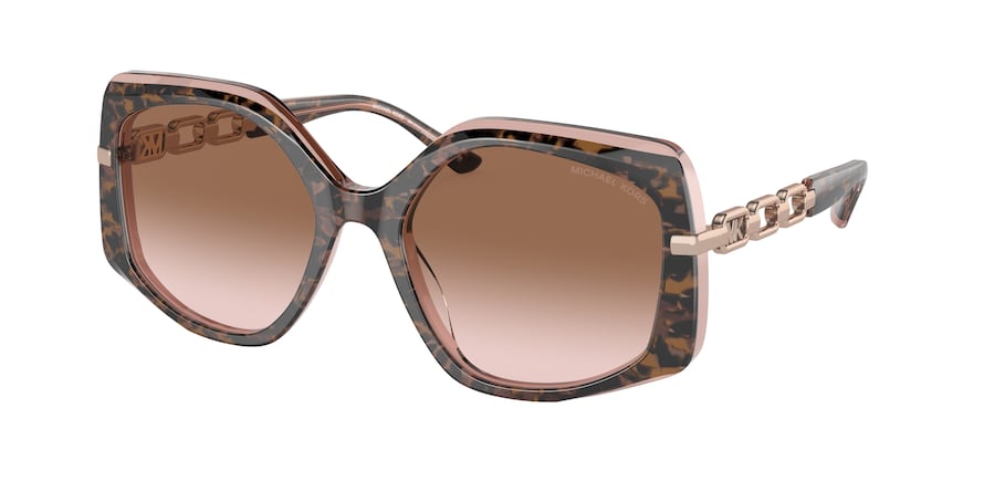 Michael Kors CHEYENNE MK2177 Irregular Sunglasses  325113-PINK TORTOISE 56-19-140 - Color Map pink
