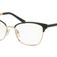 Michael Kors ADRIANNA IV MK3012 Cat Eye Eyeglasses  1113-MATTE BLACK/ROSE GOLD 51-17-135 - Color Map pink