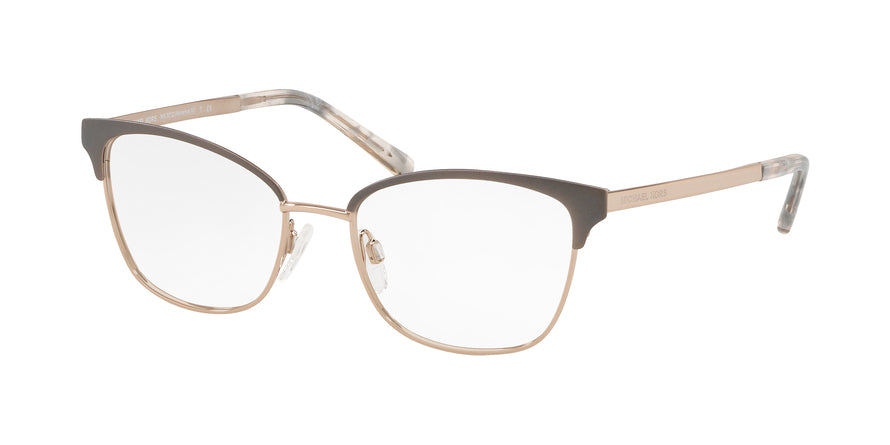 Michael Kors ADRIANNA IV MK3012 Cat Eye Eyeglasses  1203-MATTE GUNMETAL/ROSE GOLD 51-17-135 - Color Map pink