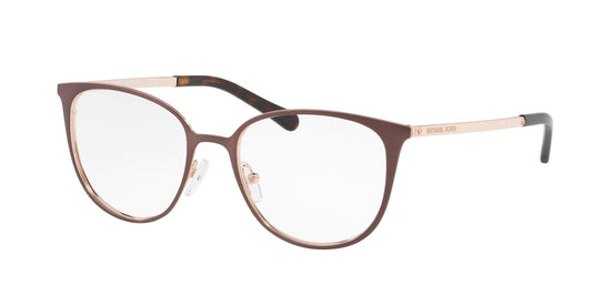 Michael Kors LIL MK3017 Square Eyeglasses  1188-SATIN BROWN/ROSE GOLD 51-18-140 - Color Map brown