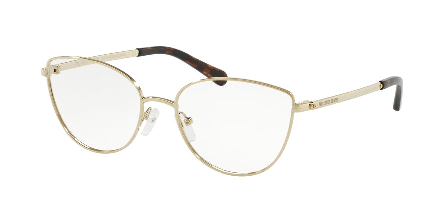 Michael Kors BUENA VISTA MK3030 Cat Eye Eyeglasses  1014-LIGHT GOLD 54-17-140 - Color Map gold