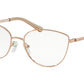 Michael Kors BUENA VISTA MK3030 Cat Eye Eyeglasses  1108-ROSE GOLD 54-17-140 - Color Map pink