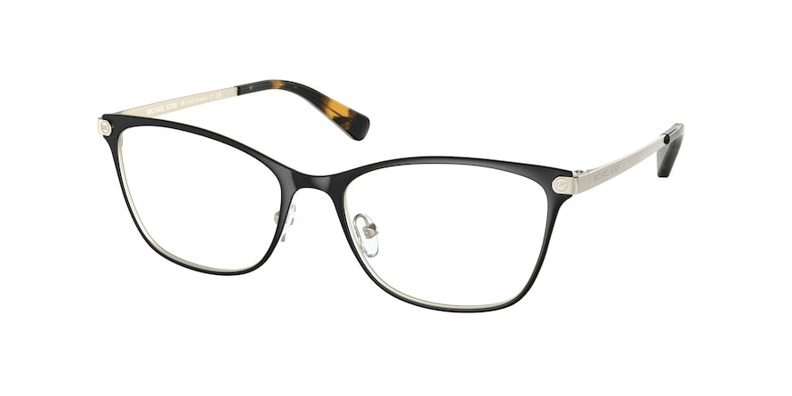 Michael Kors TORONTO MK3050 Rectangle Eyeglasses  1334-MATTE BLACK 53-17-140 - Color Map black