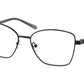 Michael Kors STRASBOURG MK3052 Square Eyeglasses  1005-SHINY BLACK 54-16-140 - Color Map black