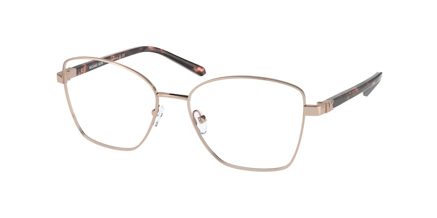 Michael Kors STRASBOURG MK3052 Square Eyeglasses  1108-ROSE GOLD 54-16-140 - Color Map pink