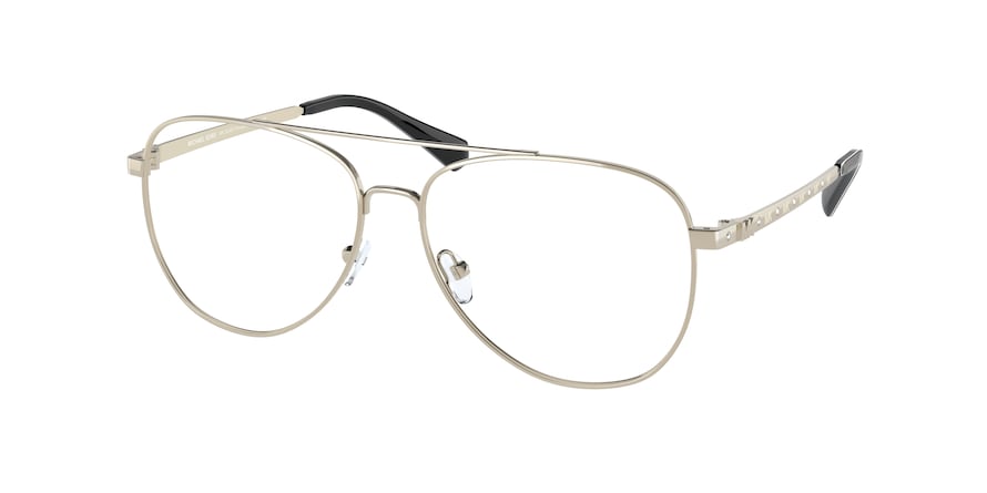Michael Kors PROCIDA BRIGHT MK3054B Pilot Eyeglasses  1014-LIGHT GOLD 56-14-140 - Color Map gold