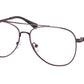 Michael Kors PROCIDA BRIGHT MK3054B Pilot Eyeglasses  1015-SHINY CORDOVAN 56-14-140 - Color Map purple/reddish