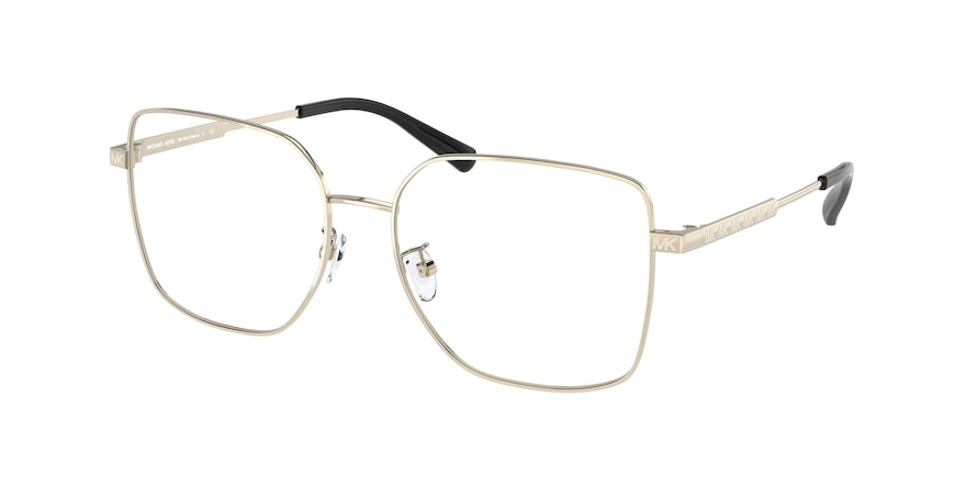 Michael Kors NAXOS MK3056 Square Eyeglasses  1014-LIGHT GOLD 55-16-140 - Color Map gold