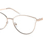 Michael Kors SANREMO MK3060 Cat Eye Eyeglasses  1108-ROSE GOLD 54-16-140 - Color Map pink