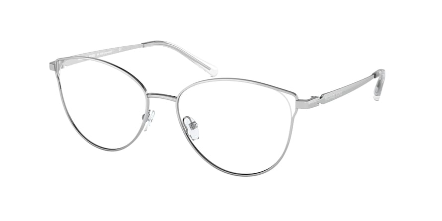 Michael Kors SANREMO MK3060 Cat Eye Eyeglasses  1153-SILVER 54-16-140 - Color Map silver